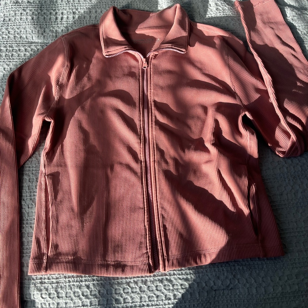 Abercrombie ribbed athletic jacket